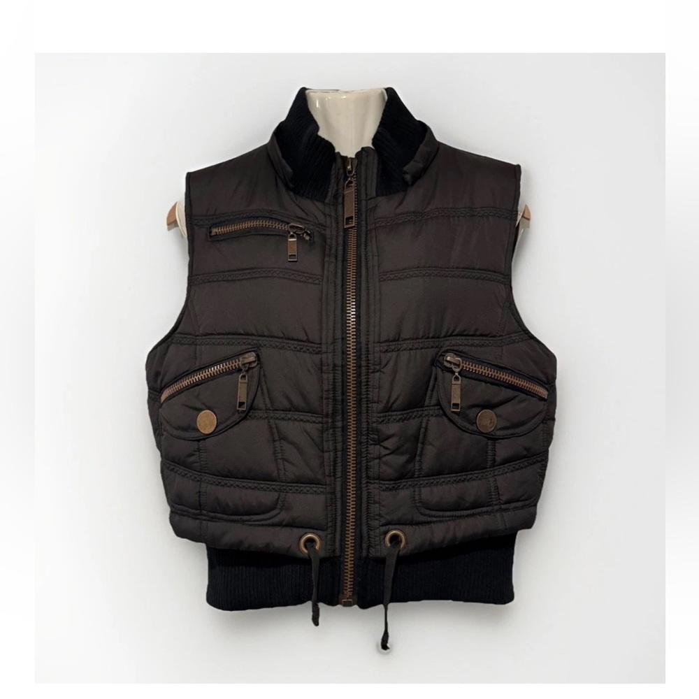 Jennyfer.J Stylish Women’s Black Puffer Vest